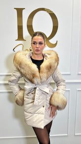 Haina fas 3/4 blana naturala Chloe Beige